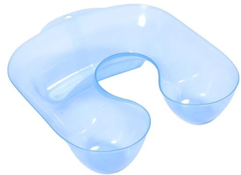 Nackenstütze zum Haarefärben für Waschbecken, 1 Stück Blau Kunststoff | Pvc, Wasserabweisend mit Rillen, für Haarwäsche Am Becken und Saubere Kleidung