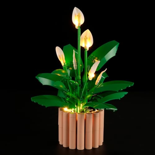 YEABRICKS LED Light for Lego-11504 Botanicals Peace Lily Building Blocks Model (Building Set NOT Included)