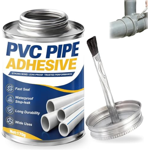 Cola de Contacto, Pegamento Pvc, 170 g, Fácil de Usar y Secado Rápido | Pegamento Pvc Tuberías, Aplicar y Listo para Usar, Bricolaje Doméstico, Reparación de Tuberías y Pegado Manual