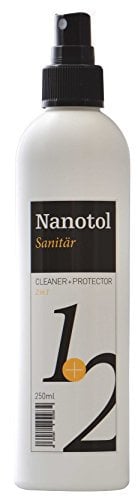 Nanotol Sanitär 1+2, Hybrid Profi Badreiniger mit Easy-to-clean Effekt für Keramik, Glas oder Kunststoff - 250 ml