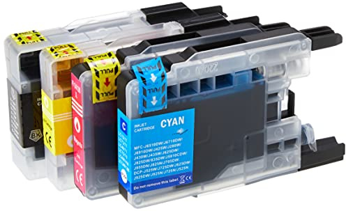 Go Inks 1 Set of 4 Ink Cartridges to replace Brother LC1240 Compatible/non-OEM for Brother DCP and MFC Printers (4 Inks)