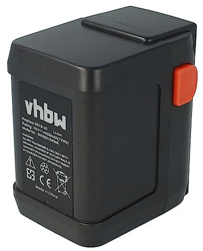 vhbw batteria per sega a catena elettrica Gardena CST 2018-Li (8865-20) sostituisce 8835, 8835-20, 8839, 8839-20 (Li-Ion, 4000mAh, 18V)