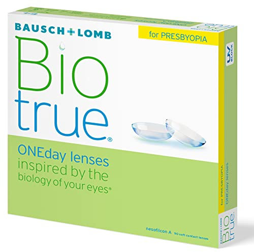 Bausch + Lomb Biotrue ONEday for Presbyopia Tageslinsen, Gleitsicht-Kontaktlinsen, weich, 90 Stück BC 8.6 mm / DIA 14.2 / 3.25 Dioptrien / ADD High