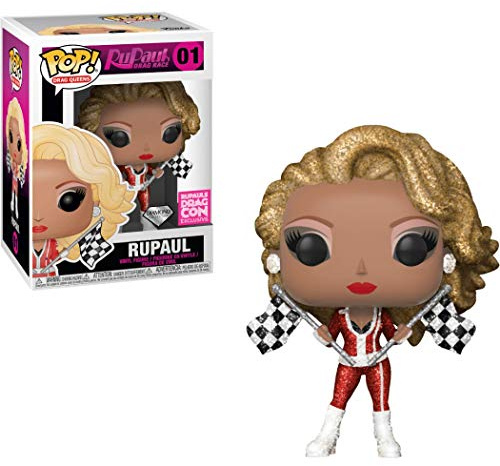 Funko RuPaul [Diamond Col] (RuPaul's Drag Con Exc) Pop Vinyl Figure & 1 Compatible Graphic Protector Bundle (34264 - B)