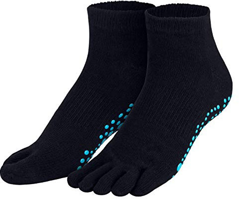 Piarini marine 1 Paar Zehensocken kurz ABS Socken aus Baumwolle Socken Yoga Tanzen Pilates Fitness 35 36 37 38