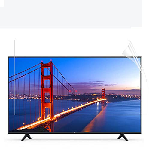 Anti-Glare TV Screen Protector PET Material Anti-Fingerprint Film,Anti-Reflection,Anti-Blue Light Filter for LCD, LED, OLED & QLED 4K HDTV,481056 * 596mm