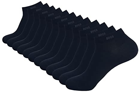 BOSS Herren Sneaker Socken Business Socks AS Uni CC 6 Paar, Farbe:Blau, Größe:39-42, Artikel:-401 dark navy