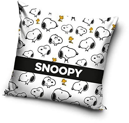 Carbotex kompatibel mit Snoopy Peanuts Kissenhülle Kissenbezug 40x40 cm (SNO203006)