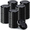 KADAX Tappo a vite fi43 mm, set di coperchi Twist-Off in metallo, adatto per bicchieri da 40 ml, coperchio di ricambio con 4 denti di blocco (50 pezzi, nero)