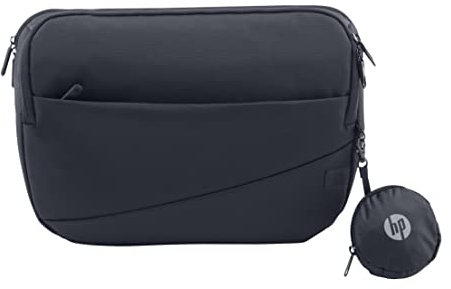 HP Creator, Borsa a tracolla per Notebook HP fino a 13,3”, Dotata di Tasche e Divisori Interni Imbottiti e rimovibili, Cover Impermeabile, Realizzata con Materiale Riciclato, Blu Scuro