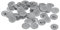 sourcing map Screw Cap Covers, 40pcs 17x4mm Plastic Screw Decoration Cover for Phillips Cam Fitting Nut Self-Tapping Screw, Dark Gray
