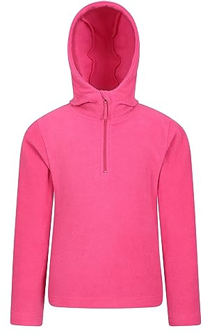 Mountain Warehouse Camber Kids Microfleece Hoodie - Breathable, Lightweight, Anti-Pill & Quick Dry Pullover for Boys & Girls - For Spring Summer & Walking