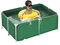 Piscinas Desmontables Acero/Piscina Marco Mini Pequeña Piscina sobre El Suelo, Piscina Rectangular De Metal/Piscinas De Verano/Piscina De Agua Salada, para Familias Cubiertas Al Aire Libre, Niños