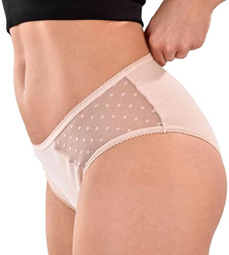 oh moon Perioden-Unterwäsche Slip June rosa | Saugstarke Menstruationswäsche mit Spitze | 12h auslaufsicherer Schutz | für Frauen & Mädchen (as3, Alpha, xx_l, Regular, Regular)