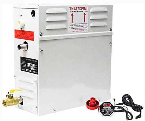 HLGKBY 9KW Steam Generator, Steam Showers Sauna Steam Generator with Self-Draining, 95-131℉ for Home SPA Bathroom Hotel Shower,Suitable Space Heating 10.5 m³Room