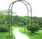 Arco Giardino in Ferro, Arco Pergolato Da Giardino Con Base, Metallo Graticcio Struttura Resistente Alle Intemperie Nero,Nero,W1.4M*H2.3M
