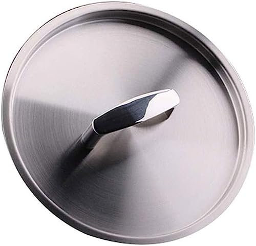 BAZAC Ganzstahl-Bratpfannendeckel, Deckel für Milchsuppentopf, Edelstahl-Bratpfanne, Eisenpfanne, Ersatz-Küchendeckel, 60 cm