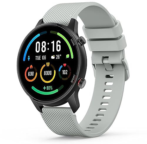 Yisica Correa para Xiaomi Mi Watch/Xiaomi Watch S1/Xiaomi Watch S1 Active/Xiaomi Mi Watch Color Sport, Pulseras de Silicona para Xiaomi Mi Watch/Mi Watch Color Sport (Gris)
