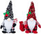 XNSHUN 2er Set Weihnachtsdeko Wichtel Figuren, Handgemachte Weihnachtswichtel, Santa Tomte Gnom Zwerg, Wichtel Dekoration Weihnachtsmann Für Weihnachten Deko (H)