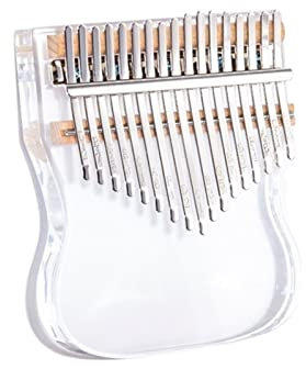 ALFAAL 17-Tasten-Musiktastatur, Professionelles Klavier, Transparentes Kalimba (Color : 17 Tones C)