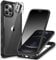 CENHUFO Compatible with iPhone 12 Pro Max Case Built-in Privacy Screen Protector with Camera Lens Protector, 360 Full Body Privacy Case for iPhone 12 Pro Max with Anti Spy Screen -Black