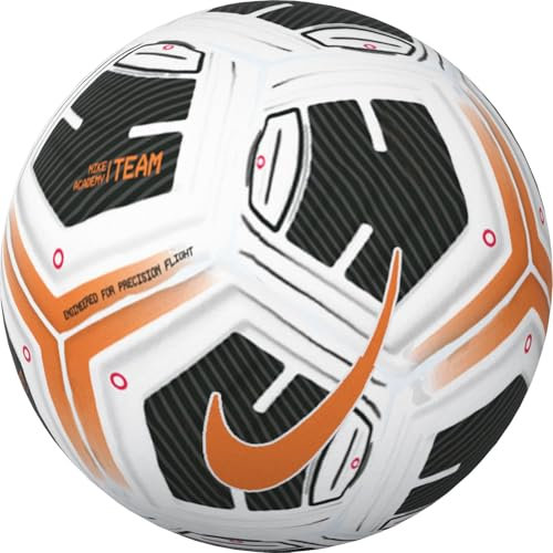 Nike Ballons De Football NK Academy - Team - Fa24, White/Black/Total Orange, FZ7540-101, 3