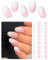 Wahrshei Nagelfolien | 20 B Pink Ombre UV Gel Nagelfolie | Nagelfolie Selbstklebend | Gel Nail Stickers, Gellack Wraps für Nagel