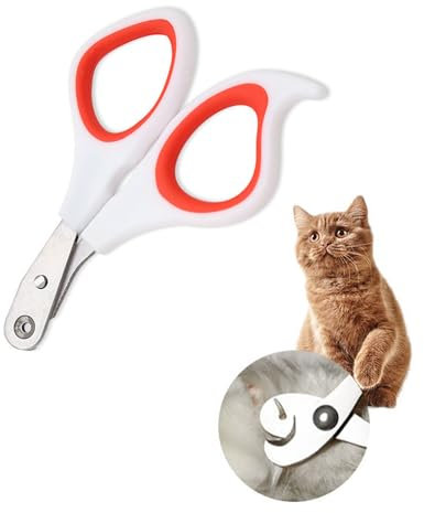 1 Pcs Cat Claw Clipper Cat Nail Clippers with Safety Guard Trim Your Pets' Nails for Kittens Rabbits Hamsters Birds and Other Small Animals at Home and Pet Shop Non Slip Nail Care(pink)