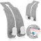 lisetar Car Seat Back Hooks,Car Hooks for Headrest, Headrest Hooks Purse Holder & Mobile Phone Holder,Multifunctional Hook for Car Seat Back, Car Headrest Hooks for Purses and Bags (Gray-2Packs)