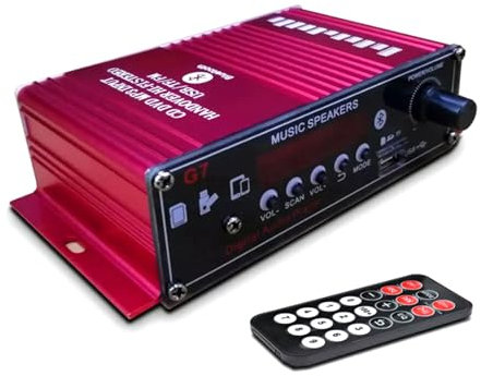 Mini amplificador de potencia HIFI Bluetooth 5.0, 200 W + 200 W, 2 canales, mini amplificador de potencia HiFi
