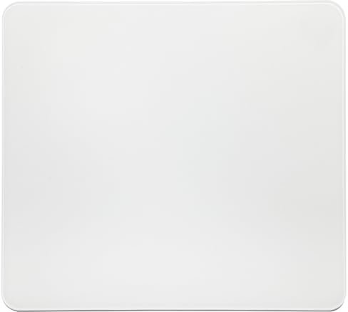 DMLENGOIN Tapis de souris de jeu anti-rayures antidérapant en verre trempé avec fond rigide pour mouvement à grande vitesse (blanc)