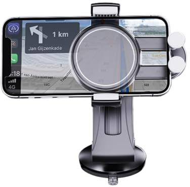 Soporte para teléfono móvil con ventosa para coche, soporte de ventosa ajustable de 360 grados, montaje de succión fuerte, flexible, soporte de navegación para vehículos, soporte de coche ajustable y
