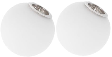 ARTSEWPLY 2 Pantallas De Globo De Repuesto Para Lámparas G9 Pantalla De Vidrio Esmerilado Esférica De 3.14 in Difusor De Luz Suave Para Lámparas Colgantes Y Apliques De Interior