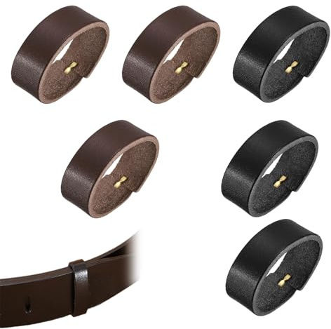 Vayrihom Lederschlaufenhalter, Leder Gürtel mit Schleife, Gürtelschlaufenhalter Aus Rindsleder, Leder Uhrengürtel Endhalter für DIY-Handwerkstasche Gürtelbefestigung