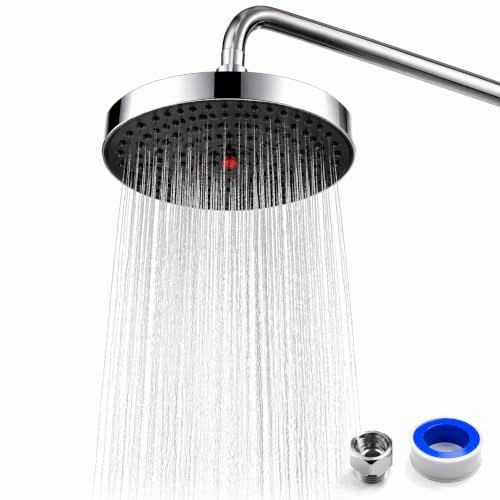 10 Inch High Pressure Rainfall Shower Head - Overhead Rain Shower Heads | Fixed Rainfall Shower Head - Adjustable Replacement Chrome Shower head Universal Fitting