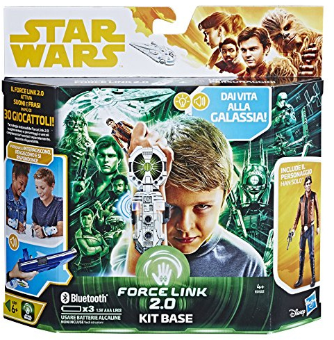 Star Wars Hasbro Kit Base Starter Set con Han Solo (Force Link 2.0), Multi-Colour, E0322103 (Lingua Italiano)