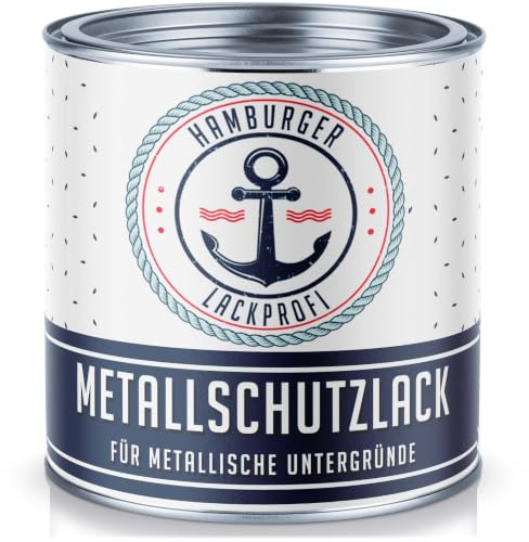 Metallschutzlack GLÄNZEND Kastanienbraun RAL 8015 Braun Metallschutzfarbe Metalllack Metallfarbe // Hamburger Lack-Profi (1 L)