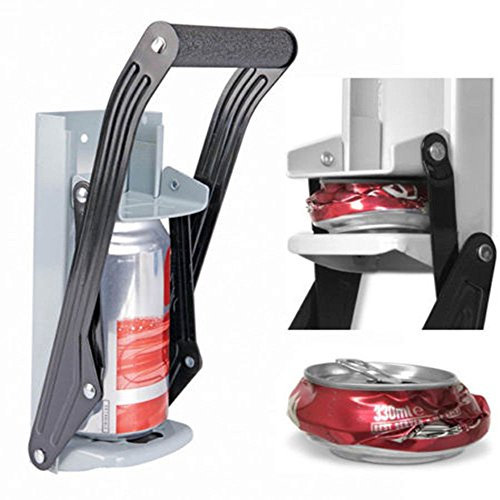 Can Crusher 16oz Wandmontage Dosenzerkleinerer Zerkleinerung von Bier- und Soda-Dosen Recycling-Werkzeug,8 x 9 x 31.5cm