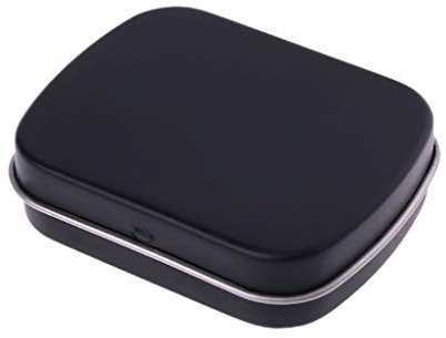 Youlin - Caja metálica portátil pequeña con tapa, cajas de almacenamiento de metal, para joyas, caramelo, moneda