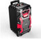 LEICKE Altoparlante bluetooth grande, cassa audio dj,cassa grande musica, sistema audio bluetooth con USB,Radio FM,connessione per chitarra e impianto karaoke, cassa trolley con illuminazione a LED
