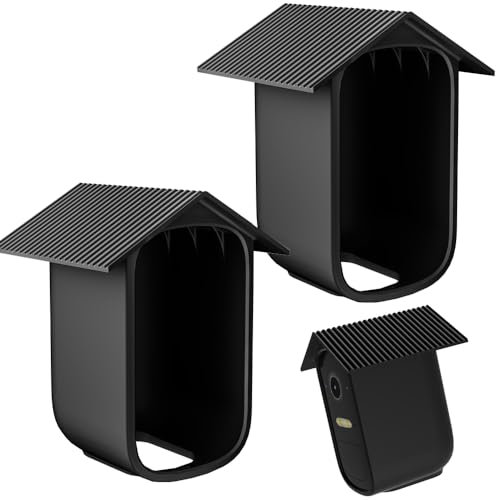 BECEMURU eufy Security eufyCam 2C Skin (Doppelpack), Silikonhülle Schutzhülle für eufyCam 2C & 2C Pro, einfache Installation, Traufformdesign Schützt vor UV-Strahlen und Regen