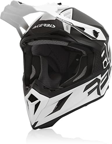Acerbis Steel Carbon Motocross Helm Weiß/Schwarz XL (61/62)