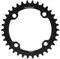 Alomejor Plato de una Sola Velocidad, Anillo de Cadena de manivela, Juego de bielas de Bicicleta, Soporte Inferior, Piezas de reparación de Bicicleta de montaña, 32/34/36/38T BCD 104mm(34T-Negro)