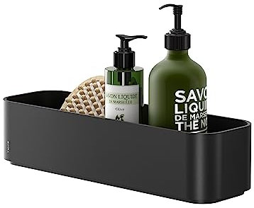 Tiger 2-Store Wandregal, Kunststoff, Schwarz, 35 cm