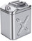 LPLND 201 Baril D'essence en Acier Inoxydable 20L/25L/30L/40L Bidon D'essence Jerrican en Métal Jerrican Essence，Carburant Métal Canister Bidon Métal Jerrican en Métal pour Ca(Size:20L)