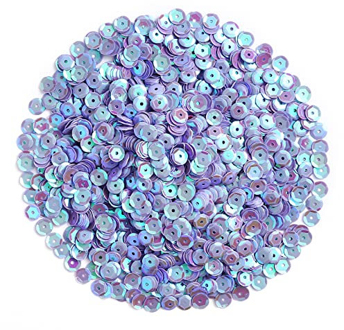 Naler 2200 Pailletten Flieder Irisierend zum Aufähen DIY Basteln - Ø 6mm