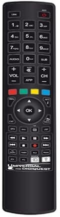 Jolly Line UNIVERSAL FOR DIGIQUEST - TELECOMANDO UNIVERSALE PER DECODER DIGIQUEST + TV LEARNING (FUNZIONI BASE). COMPATIBILE con I DECODER DIGIQUEST