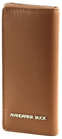 Mandarina Duck Leder Schlüsselmäppchen Luna Key Holder Caramel Cafe hellbraun