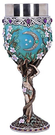 Nemesis Now Maiden Goblet, Blue, 20.8cm
