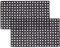 VL Rubber Door Mat 50x100cm – Textured Drainage Door Mats Outdoor with Quick-Dry Channels – Multi-Purpose Outdoor Mat for Entryway, Garden, Mudroom, Shed or Porch (Pack of 2)